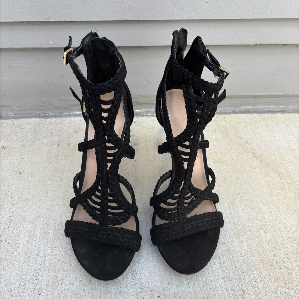 Aldo Black Stiletto Women's Heel Sandals